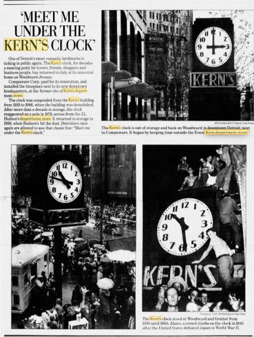 Kerns - 2003 Article On Kerns Clock (newer photo)